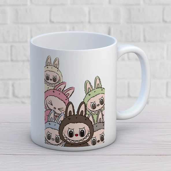 Labubu Baskılı Hediyelik Kupa Mod3 ürün görseli 1