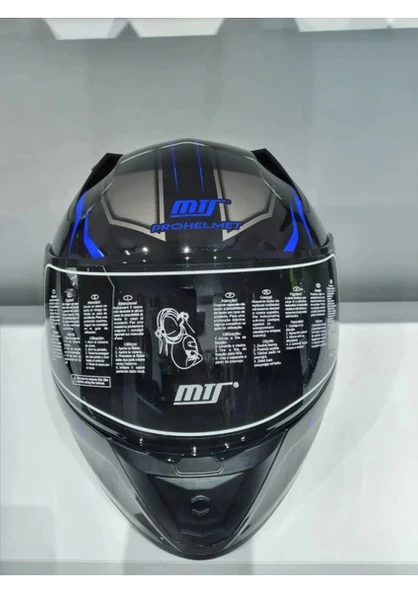 MTS Kask Mts Pro 801 Lead Güneş Gözlüklü Blue - 4
