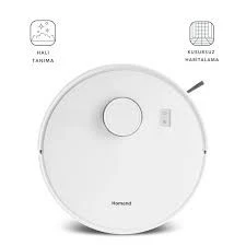 Homend Alex Laser Power 1289H Otomatik Boşaltım Sistemli Yeni Nesil Moplu 5 KPA Robot Süpürge Beyaz - 3