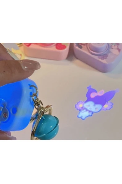 Projeksiyonlu Fotoğraf Makinesi-Projektörlü Anahtarlık-Çanta Süsü - 3