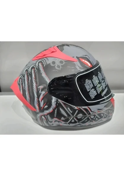 MTS Kask Mts Pro 801 Dreaka Güneş Gözlüklü Antresit/kırmızı ürün görseli