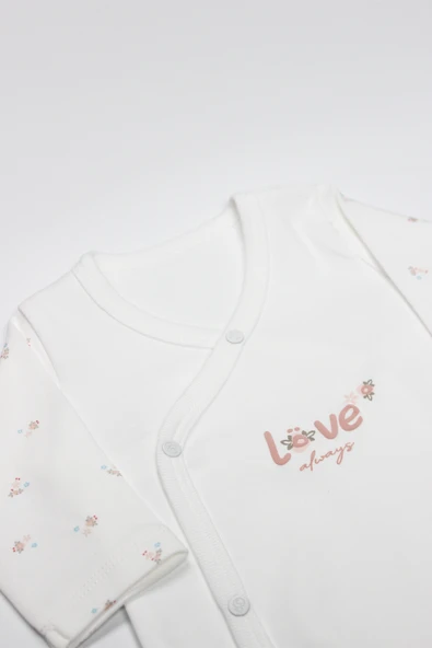 Bistyle Grow İn Lowe Kravuze Body 17106 Pembe Ekru - 2