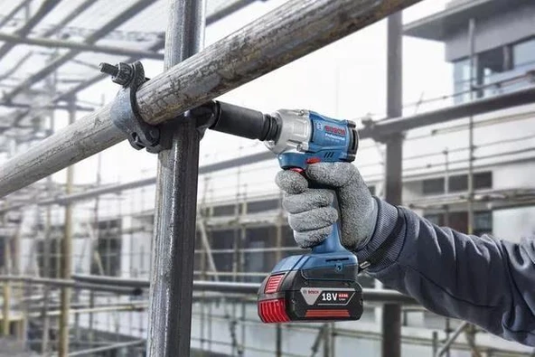 Bosch Gds 18V-350 2x5.0Ah Çift Akülü Darbeli Somun Sıkma Makinesi - 5