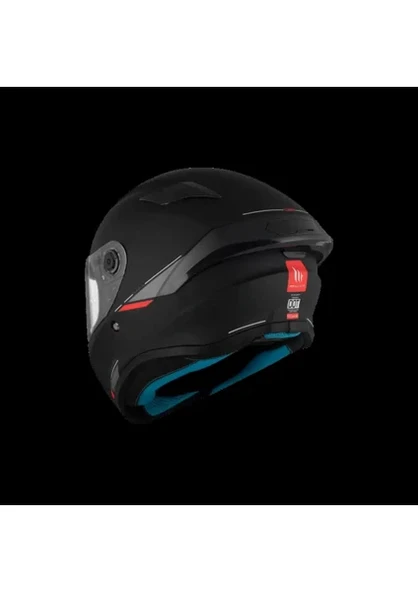 MT Helmets Targo S Mat Siyah Full Face Kask - Resim 4