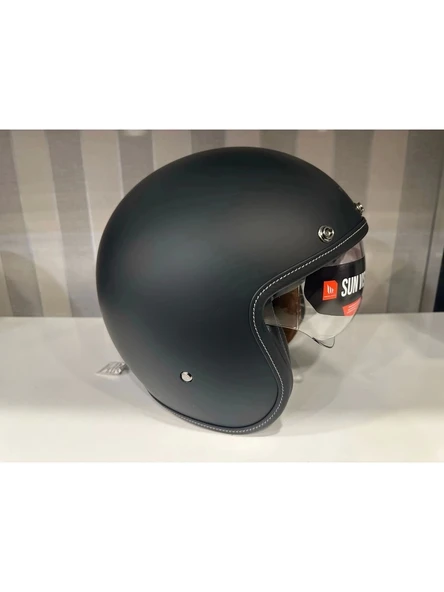 Mt Helmets Kask mt Lemans 2 Sv Mat Siyah Şeffaf Vizörlü - 2