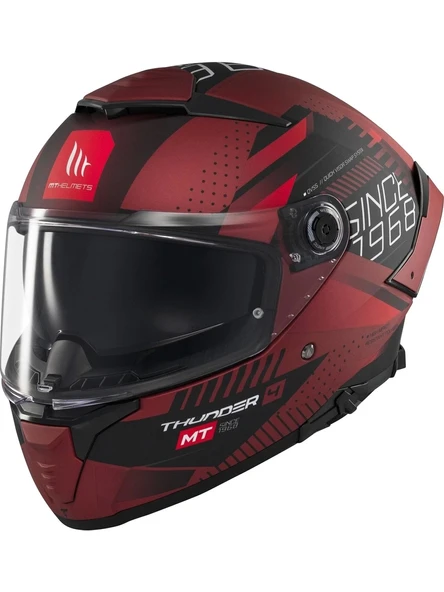 Mt Helmets Kask mt Thunder 4 Sv Luminence D5 Mat Kırmızı ürün görseli