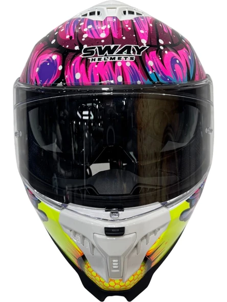 Sway Kapalı Kask Sw 865 Butterfly - Resim 3