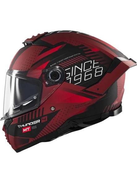 Mt Helmets Kask mt Thunder 4 Sv Luminence D5 Mat Kırmızı - Resim 3