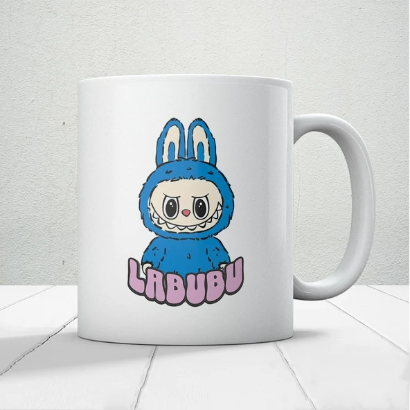 Mavi Labubu Baskılı Hediyelik Kupa ürün görseli 1