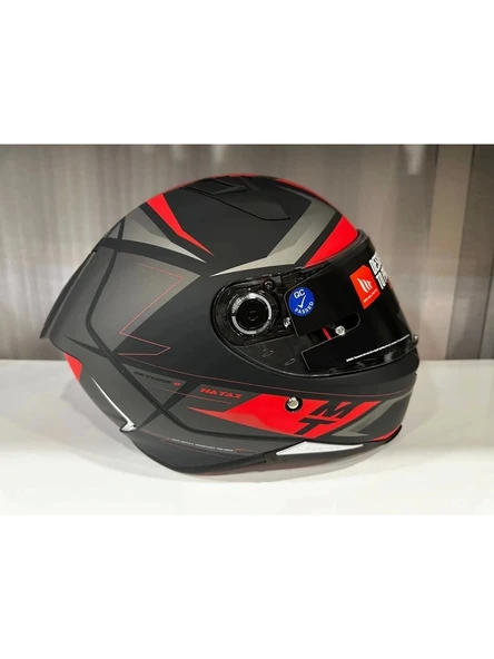 Mt Helmets Kask mt Revenge 2 S Hatax B5 Mat Kırmızı - Resim 2