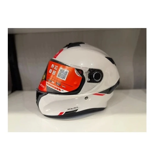 Mt Helmets Kask mt Helmets Targo S Solid Parlak Beyaz