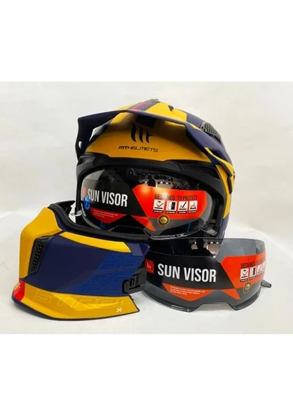 MT Streetfighter Sv Totem C3 Modüler Motosiklet Kask - Resim 4