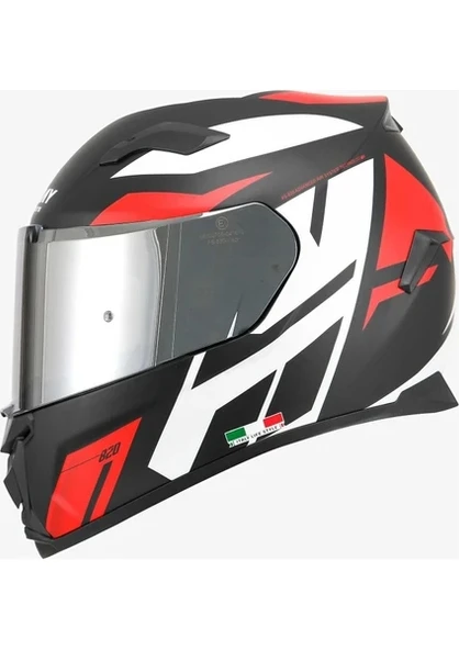 Sway 820 Dakar 3 Full Face Motosiklet Kaskı - 1
