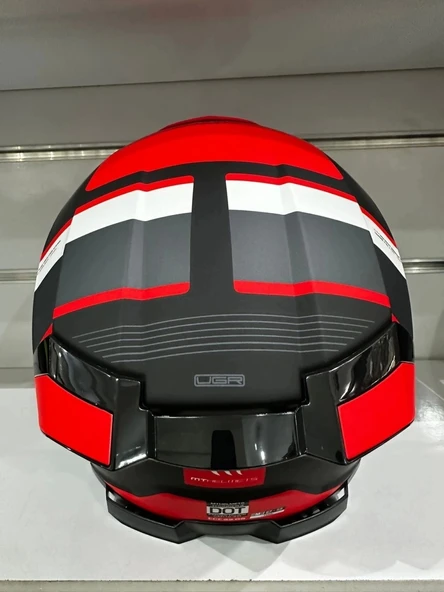 Mt Helmets Kask mt Thunder 4 Sv R25 B5 Mat Siyah/kırmızı - Resim 3