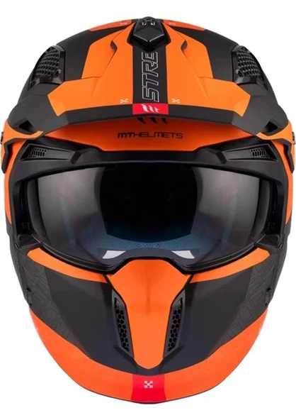 Mt Helmets Streetfighter Sv S Totem B4 Mat Turuncu - 2