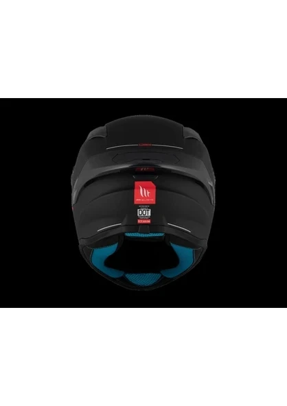 Mt Helmets Kask mt Helmets Targo S Solid Siyah Mat - Resim 4