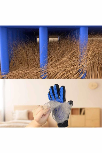 Kedi & Köpek Tüy Toplama Masaj Ve Kaşıma Eldiveni - 5