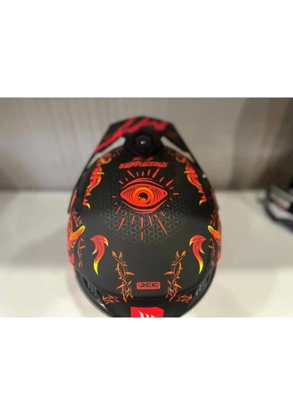 Mt Helmets Kask mt Streetfighter Sv S Hellish B5 Mat Turuncu - Resim 5