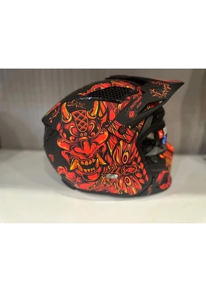 Mt Helmets Kask mt Streetfighter Sv S Hellish B5 Mat Turuncu - Resim 4