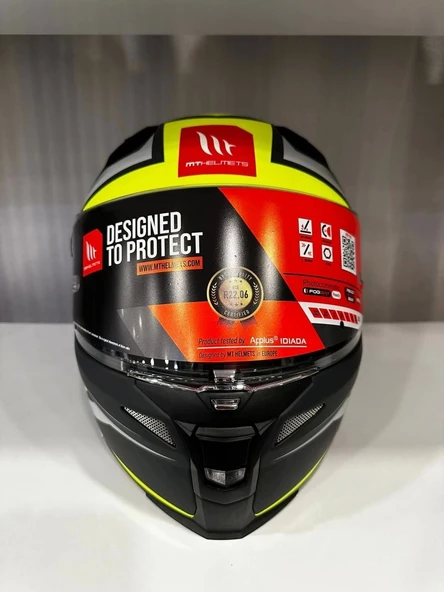 Mt Helmets Kask mt Revenge 2 S Hatax C3 Mat Yellow - 5