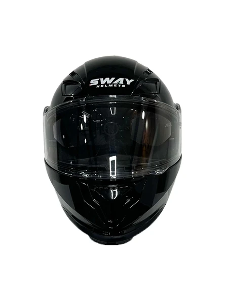 Sway Kask Sway 926 Parlak Siyah Çene Açılır - 3