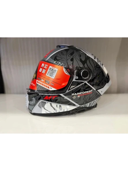 Mt Helmets Kask mt Thunder 4 Sv Raınforest C2 Parlak Gri - Resim 4