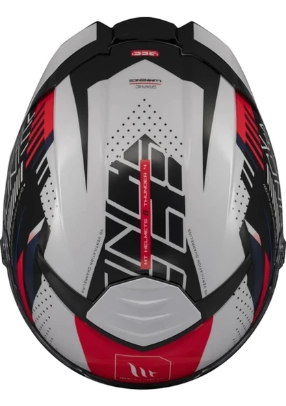 Mt Helmets Kask mt Thunder 4 Sv Luminence A7 Beyaz/mavi/kırmızı - 5
