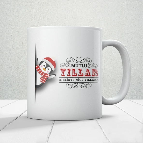 Birlikte Nice Yıllara Baskılı Yılbaşına Özel Hediyelik Kupa Bardak ürün görseli 1