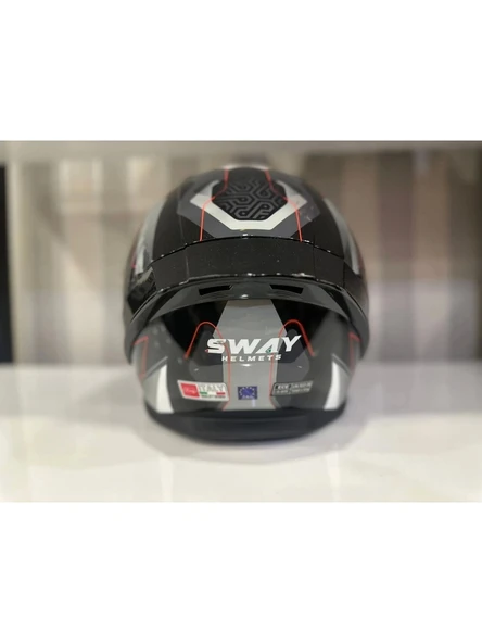 Sway Kask Sway Sw 850 Black/whıte Full Face - 3