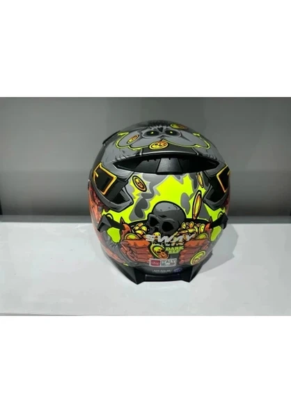 Sway Kask Sway Sw 820 Badboy Full Face Gümüş Vizör - 4
