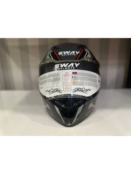 Sway Kask Sway Sw 850 Black/whıte Full Face - 2