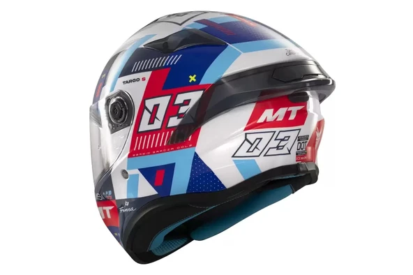 Mt Helmets Kask mt Helmets Targo S D7 Mavi Sergio Garcıa - Resim 2