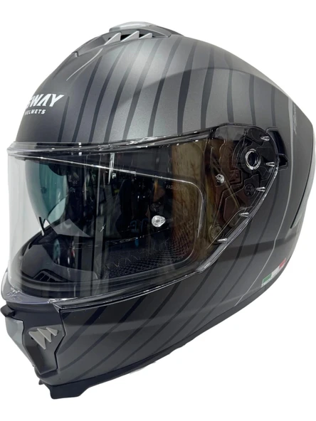 Sway Kask Sway Sw 865 Space Black Whıte Güneş Gözlüklü ürün görseli