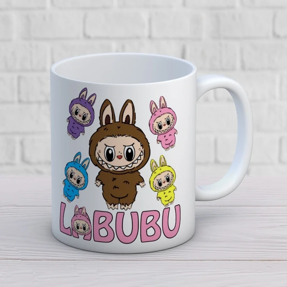 Labubu Baskılı Hediyelik Kupa Mod1 ürün görseli 1