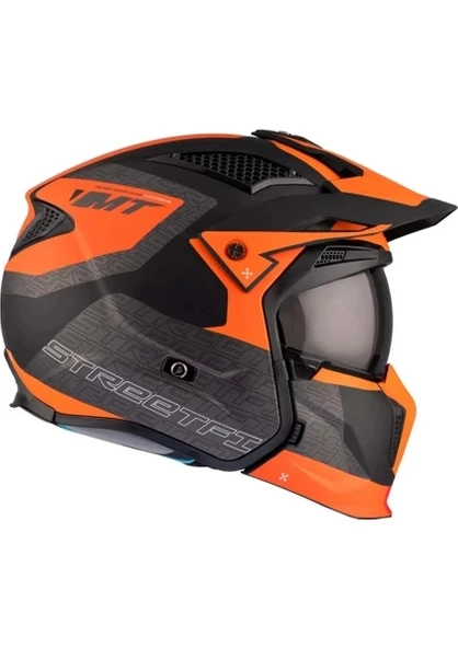 Mt Helmets Streetfighter Sv S Totem B4 Mat Turuncu - 4