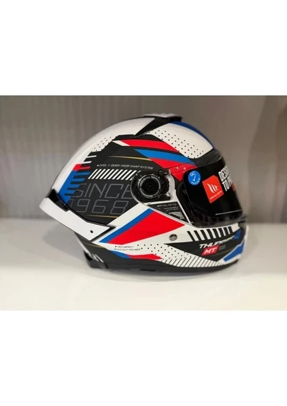 Mt Helmets Kask mt Thunder 4 Sv Luminence A7 Mat Beyaz/mavi - 4