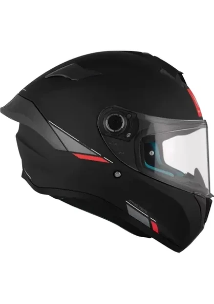 MT Helmets Targo S Mat Siyah Full Face Kask - Resim 3
