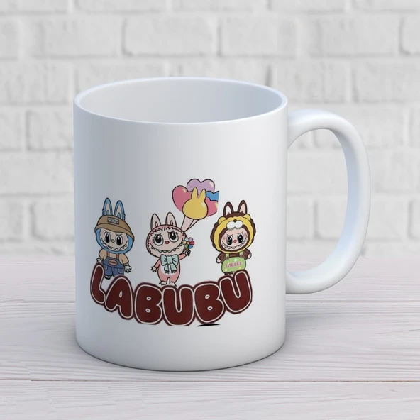 Labubu Baskılı Hediyelik Kupa Mod4 ürün görseli 1