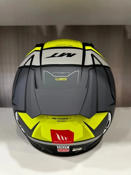 Mt Helmets Kask mt Revenge 2 S Hatax C3 Mat Yellow - 4