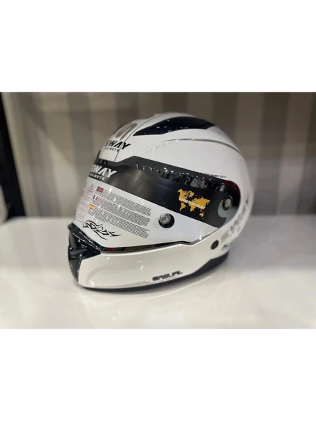 Sway Kask Sway Sw 850 Whıte/silver Full Face - 5