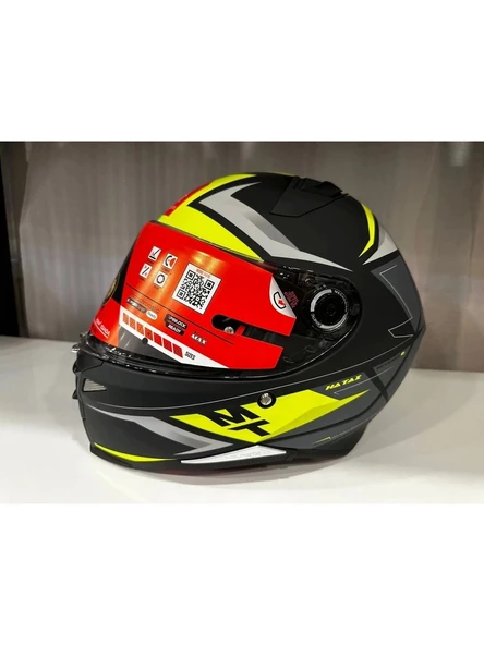 Mt Helmets Kask mt Revenge 2 S Hatax C3 Mat Yellow - 1