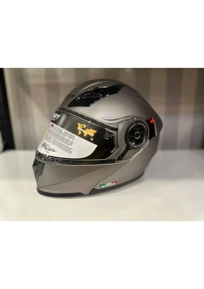 Sway Kask Sway 926 Mat Titanyum Çene Açılır - Resim 2