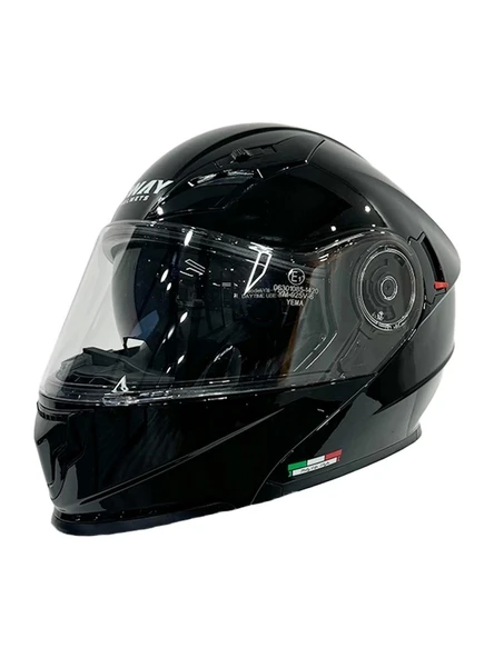 Sway Kask Sway 926 Parlak Siyah Çene Açılır - 4