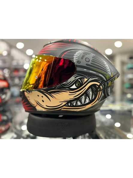 Shiro Kask Shiro SH-870 Fighter Wolf Race ürün görseli