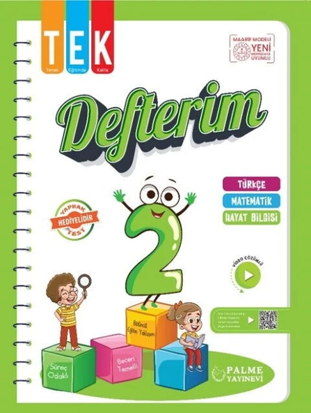 2. Sınıf Tek Defterim Palme Yayınevi