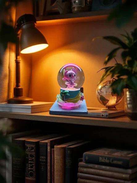 pembe Kar küre - Resim 9