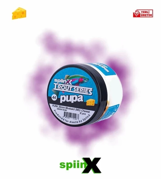 SPIINX PUPA SİLİKON YEM 35MM 12Lİ PEYNİR AROMALI UV Lİ RENK: HOT YELLOW - 2