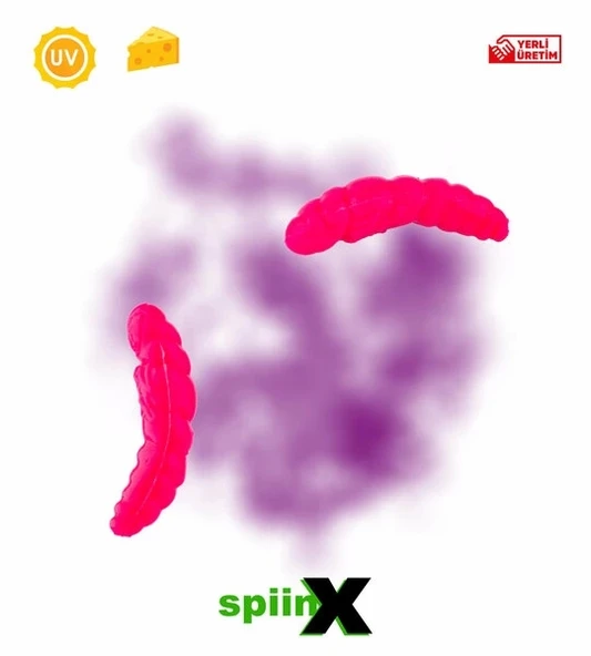 SPIINX PUPA SİLİKON YEM 35MM 12Lİ PEYNİR AROMALI UV Lİ RENK: HOT PINK