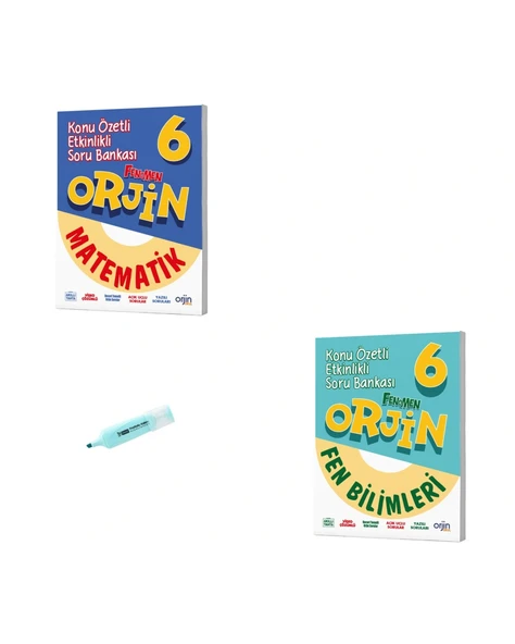 6. Sınıf ORJİN Matematik Ve Fen Bilimleri Konu Özetli Soru Bankası ürün görseli