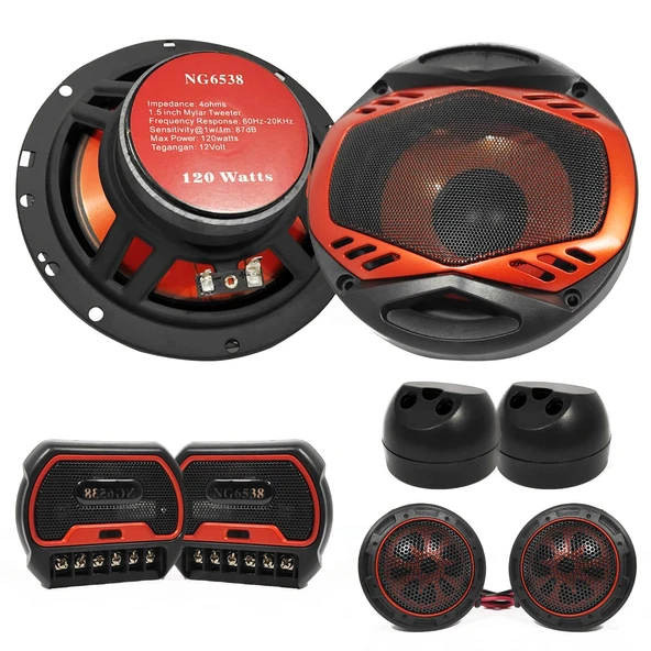 NAVİGOLD NG-6538 Oto Midrange Compenent 16cm 120 Watt Kapaklı 2 Adet ürün görseli